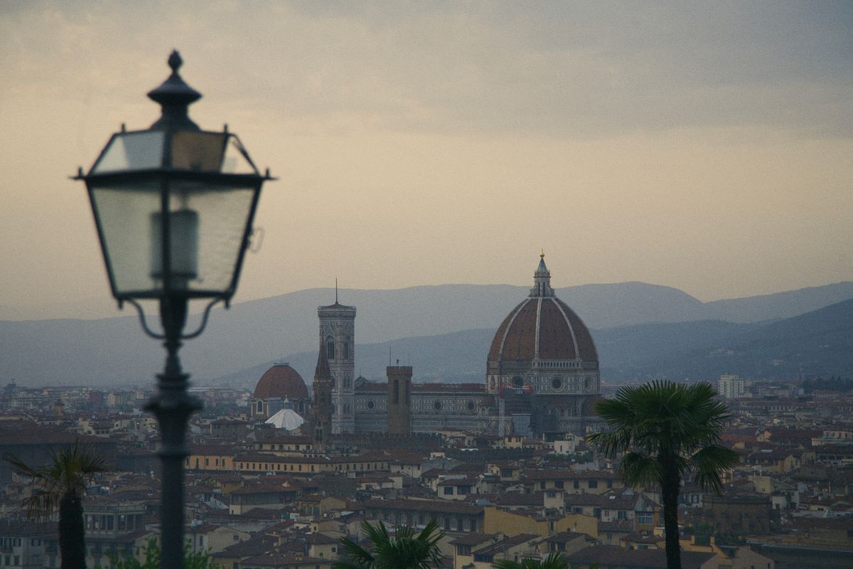View of Florence, Italy with the Duomo and historic cityscape